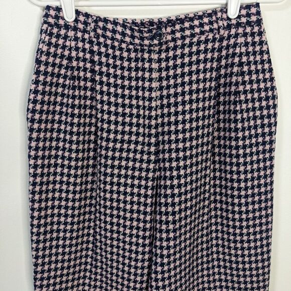 Vintage Pendleton Petite 100% Virgin Wool Houndstooth Pants - Picture 2 of 10
